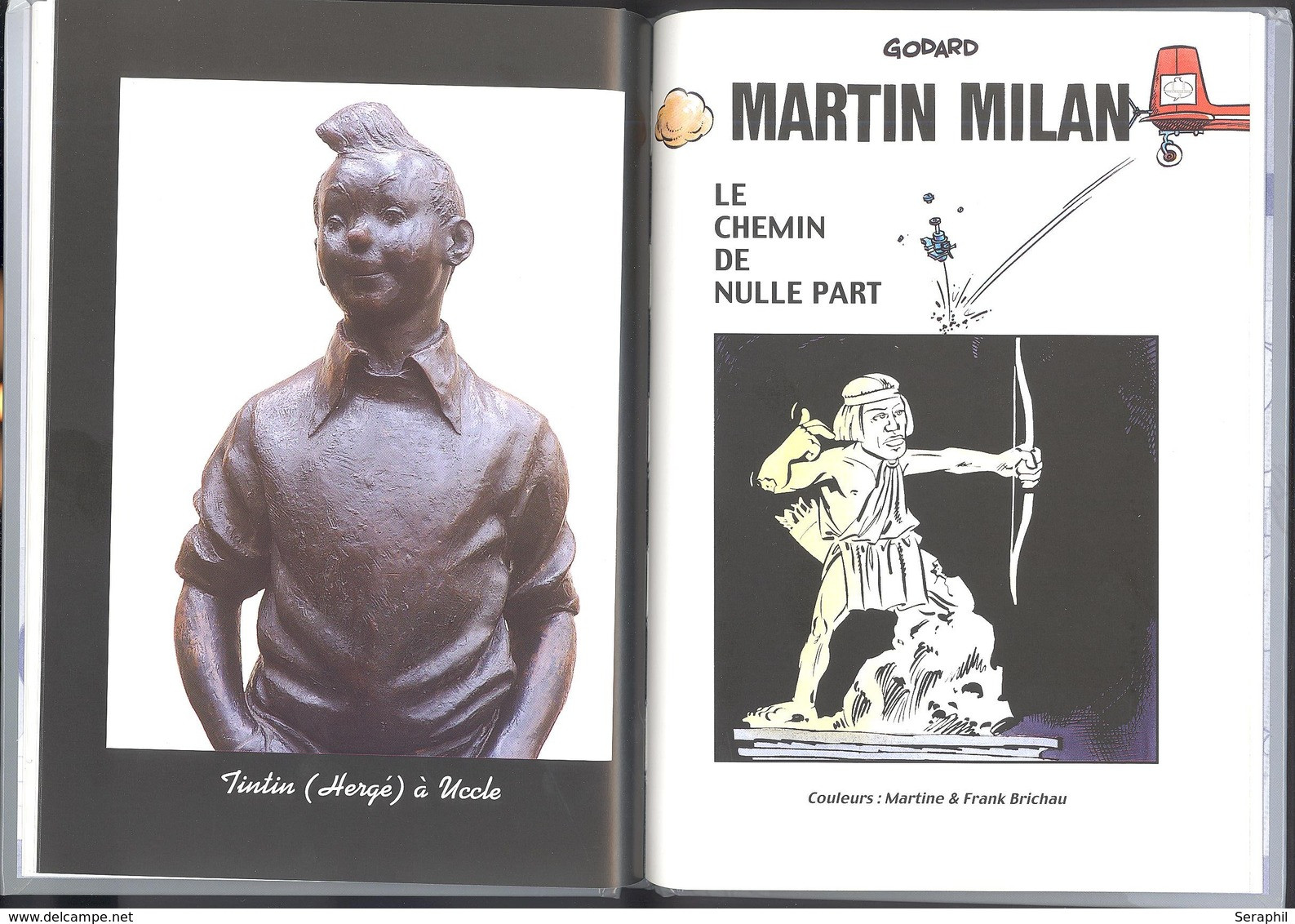 Livre Bande Dessinée -  Le Sculpteur Ne Manque Pas D'adresse - Avec Tintin - Timbres N° 3194/98 - 2003 - FR - Philabédés (cómics)