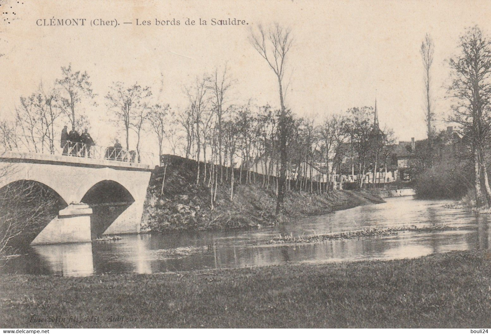 MIR  - CLEMONT  DANS LE CHER  LES BORDS DE LA SAULDRE  CPA  CIRCULEE - Clémont