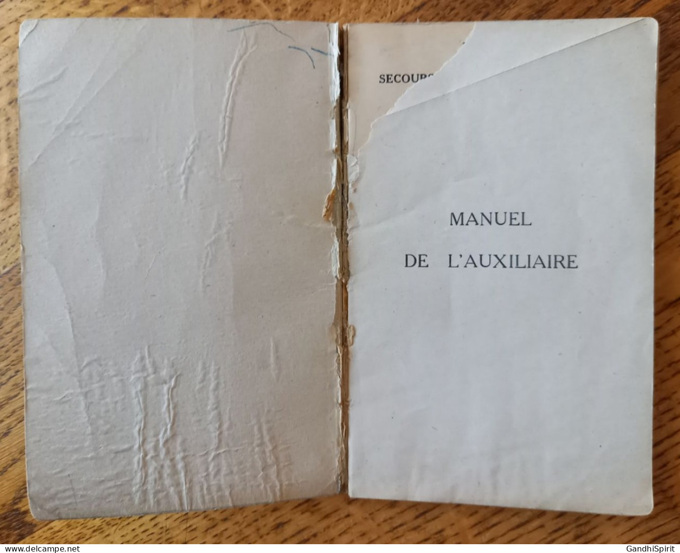 1935 Croix Rouge Française - Manuel De L'Auxiliaire - Société De Secours Aux Blessés Militaires, Guerre Chimique - Francese