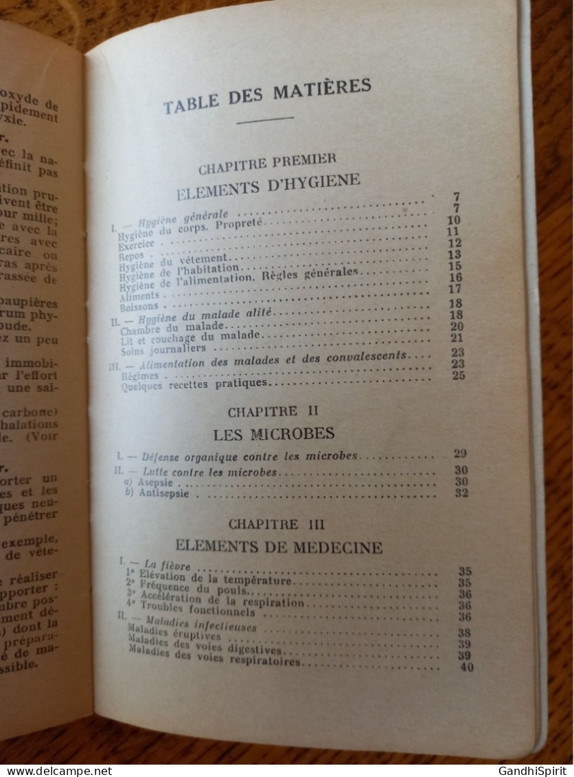 1935 Croix Rouge Française - Manuel de l'Auxiliaire - Société de Secours aux Blessés Militaires, Guerre Chimique