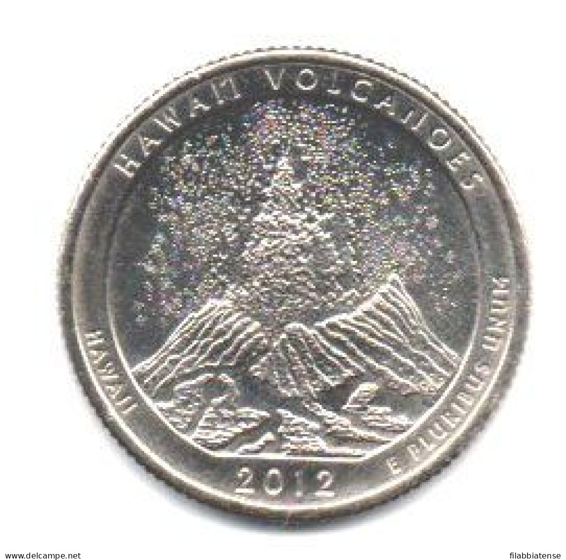 2012 - Stati Uniti 25 Cents - Quarter Hawai'i Volcanoes   S     ------ - 2010-...: National Parks