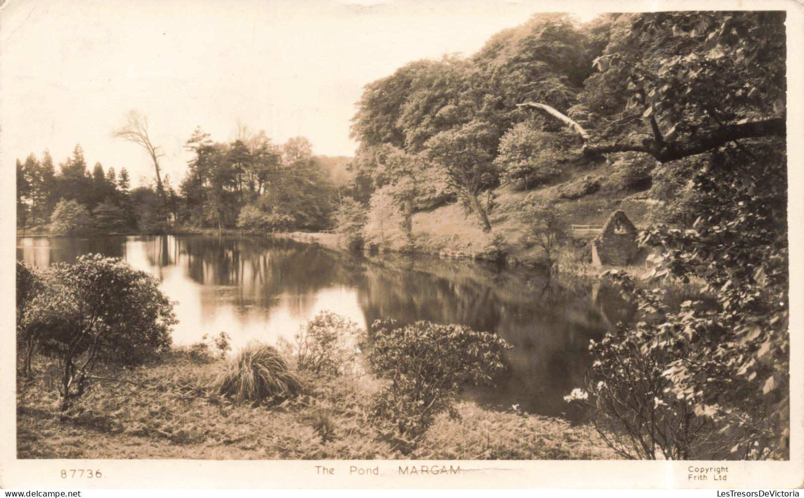 ROYAUME UNI - Carmarthenshire - L'étang Margam - Carte Postale Ancienne - Carmarthenshire