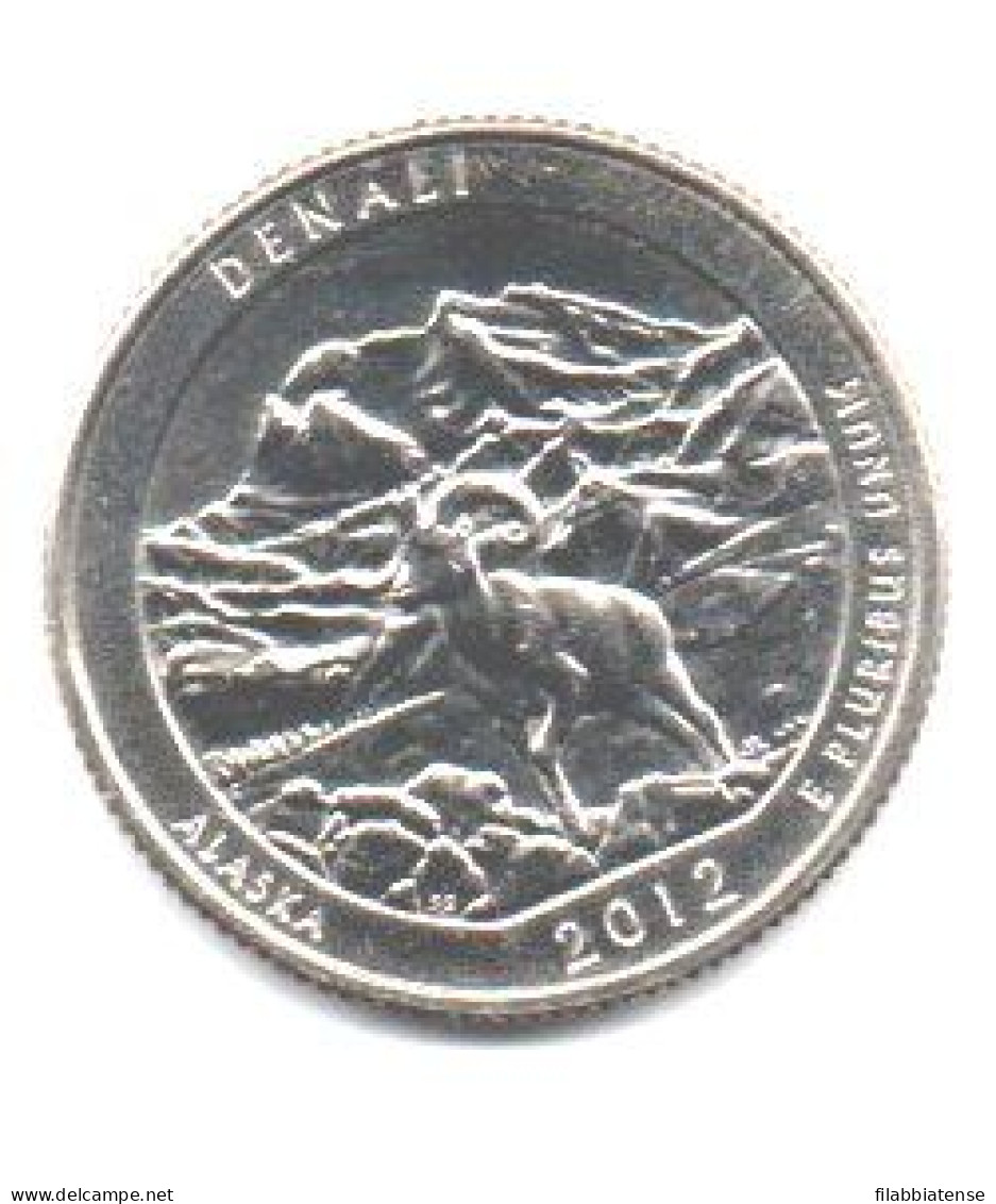 2012 - Stati Uniti 25 Cents - Quarter Denali   D     ------ - 2010-...: National Parks