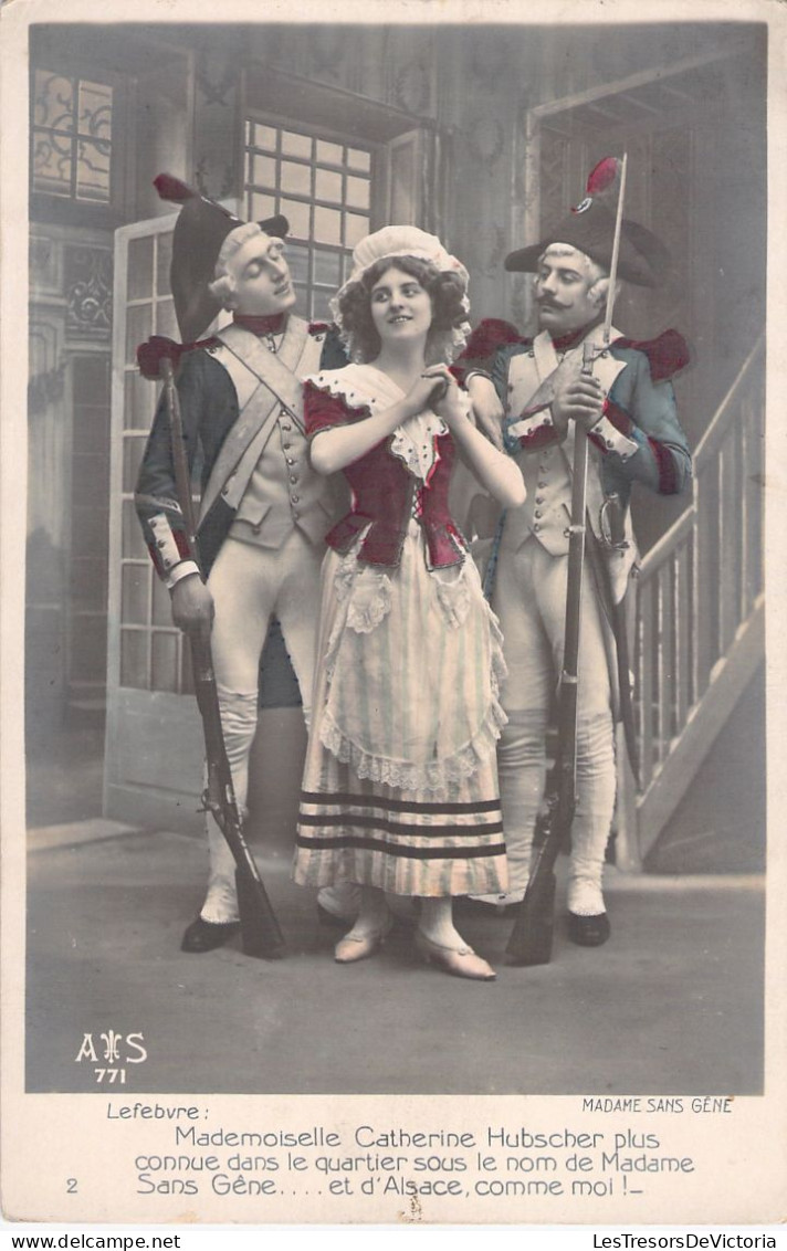 THEATRE - Fantaisie - Madame Sans Gene - Catherine Hubscher D'alsace - Carte Postale Ancienne - Théâtre