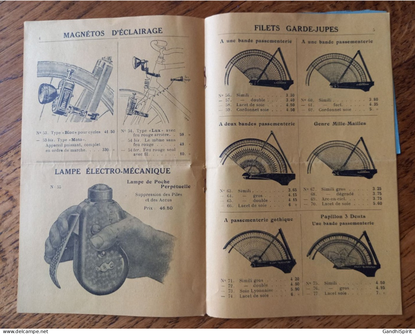 Tarif Des Etablissements Specymos - Spécialités Pour Cycles Et Motos, Vélos, Lampe, Phare - Paris, 16, Rue Crozatier - Sport & Turismo