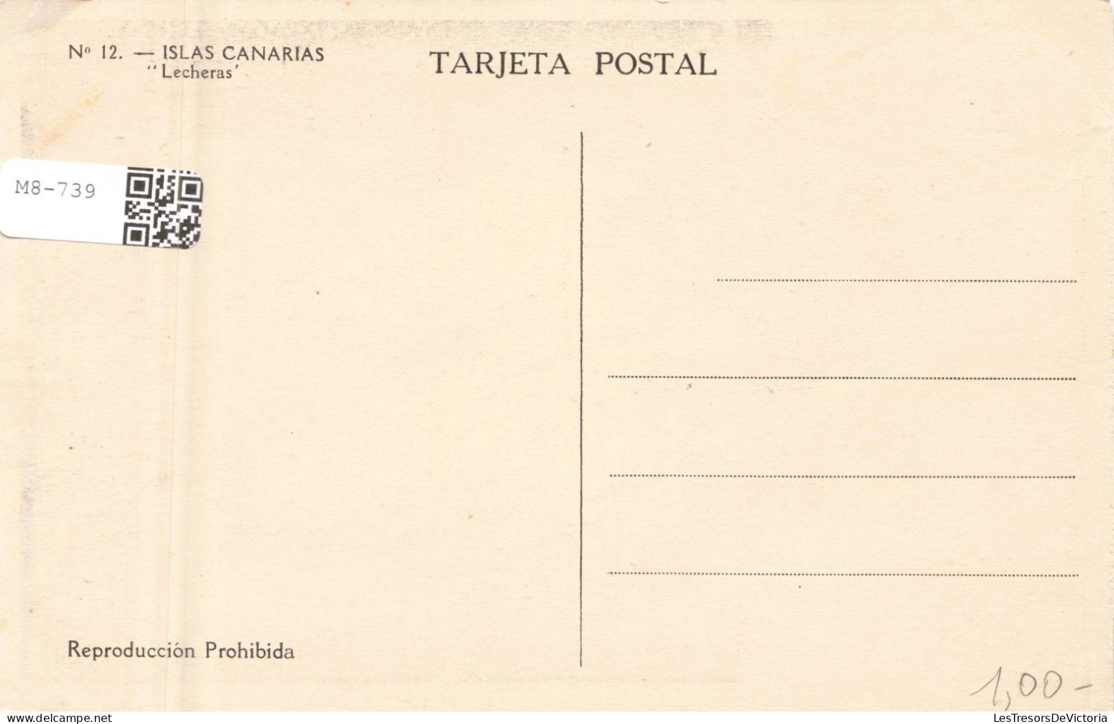 ESPAGNE - Islas Canarias - Lecheras - Carte Postale Ancienne - Otros & Sin Clasificación