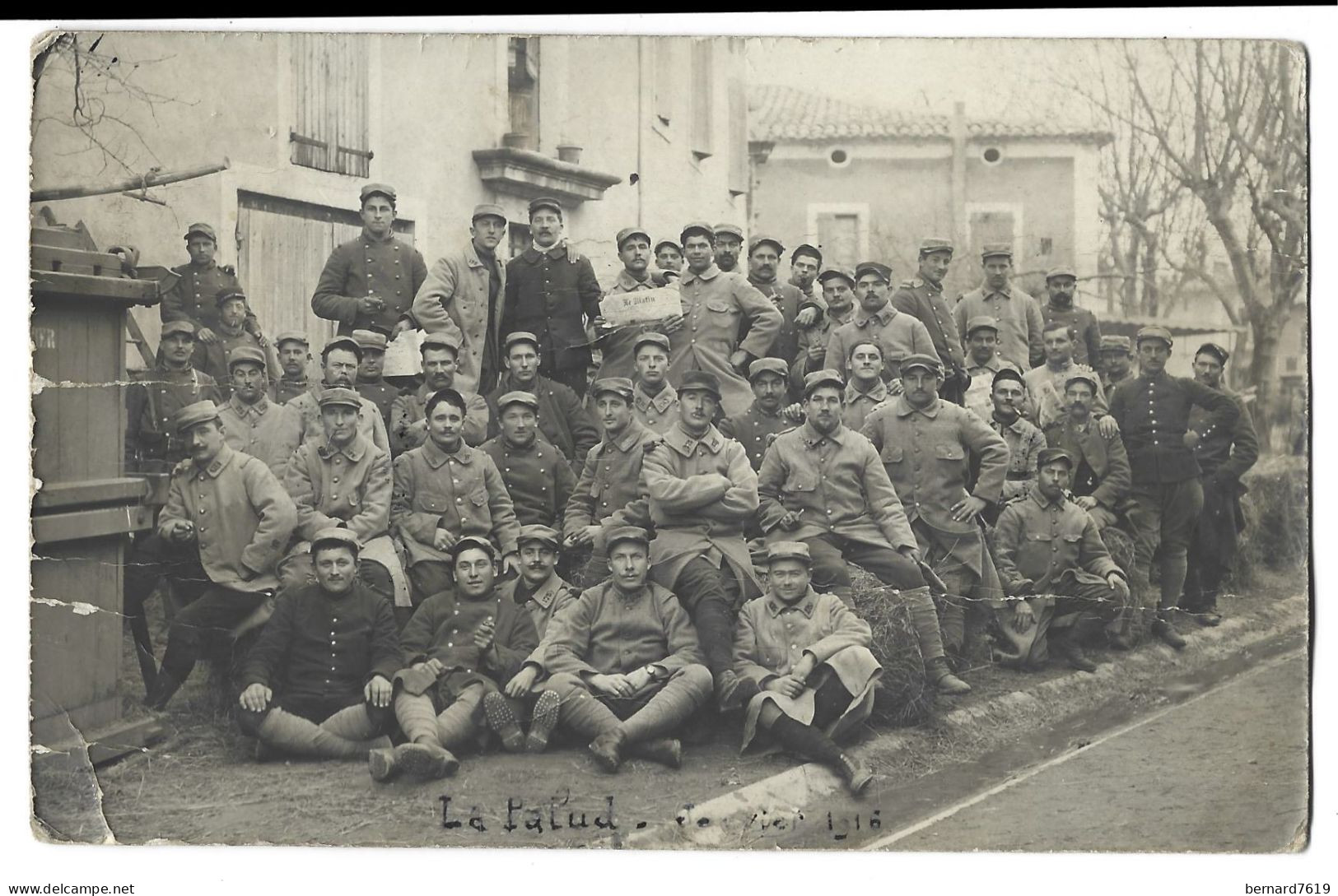 84 Lapalud   - La Palud -  Carte Photo    Militaires   Janvier 1916 - Ecris Et Texte  De Grenoble - Lapalud