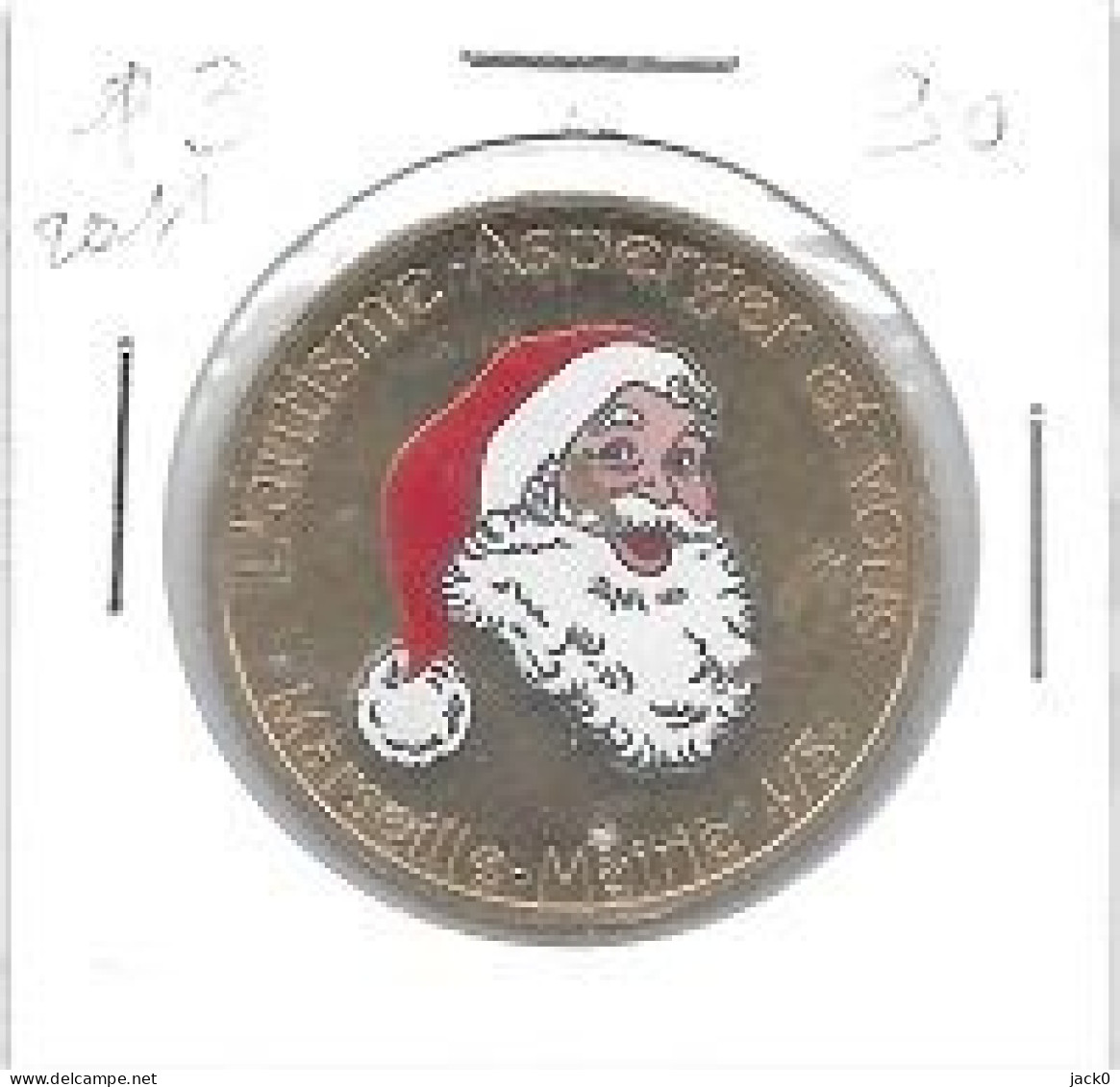 Médaille Touristique 2011, Ville  MARSEILLE  L'AUTISME ASPERGER ET VOUS MAIRIE 4/5 TÊTE DE PERE NOËL ( 13 ) COTE 90 € - 2011