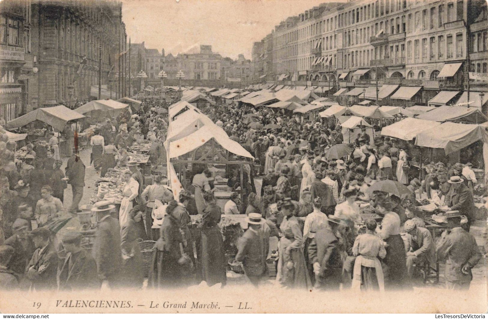 FRANCE - Valenciennes - Le Grand Marché - LL - Animé - Carte Postale Ancienne - Valenciennes