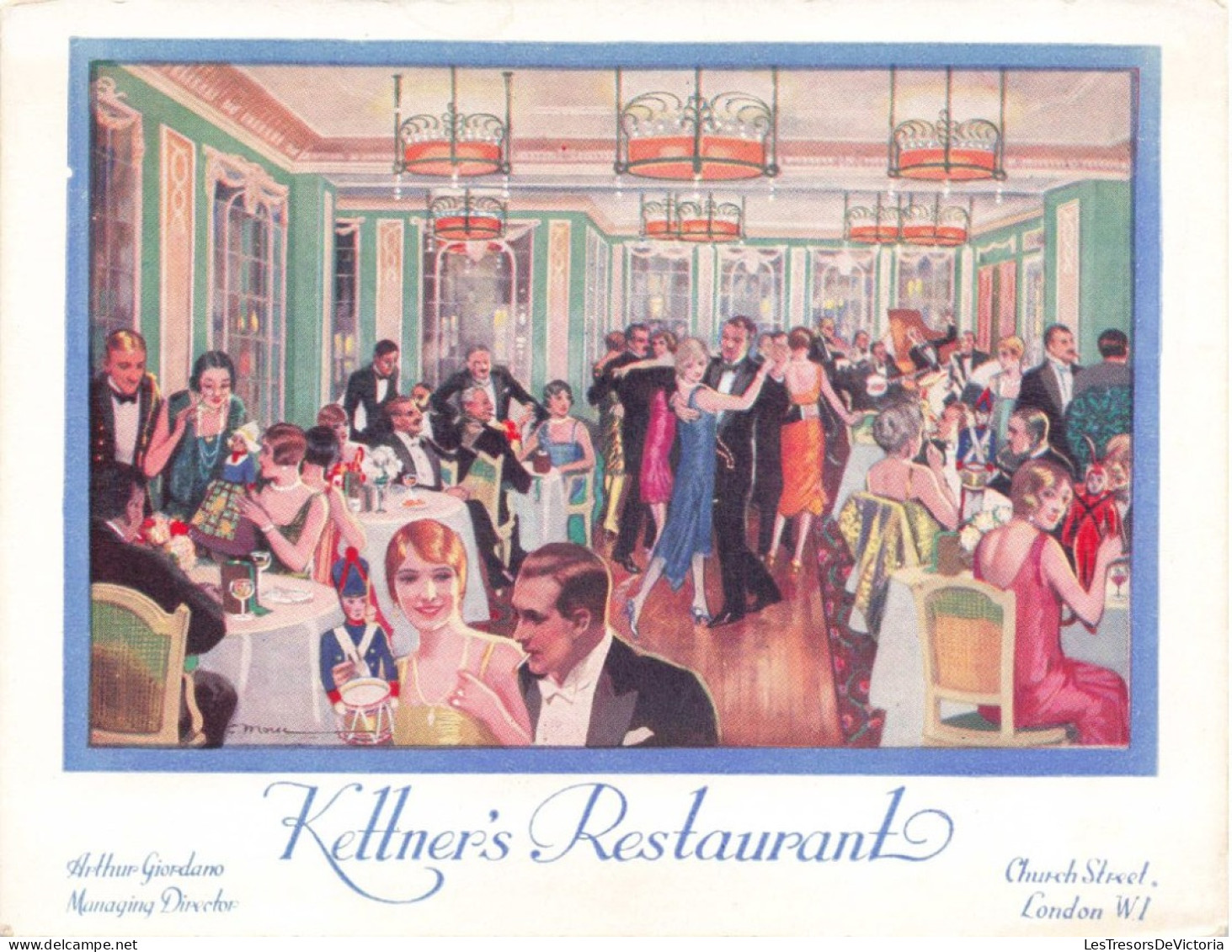 ROYAUME UNI - Kettner's Banqueting Room - Church Street - London- Colorisé - Carte Postale Ancienne - Altri & Non Classificati