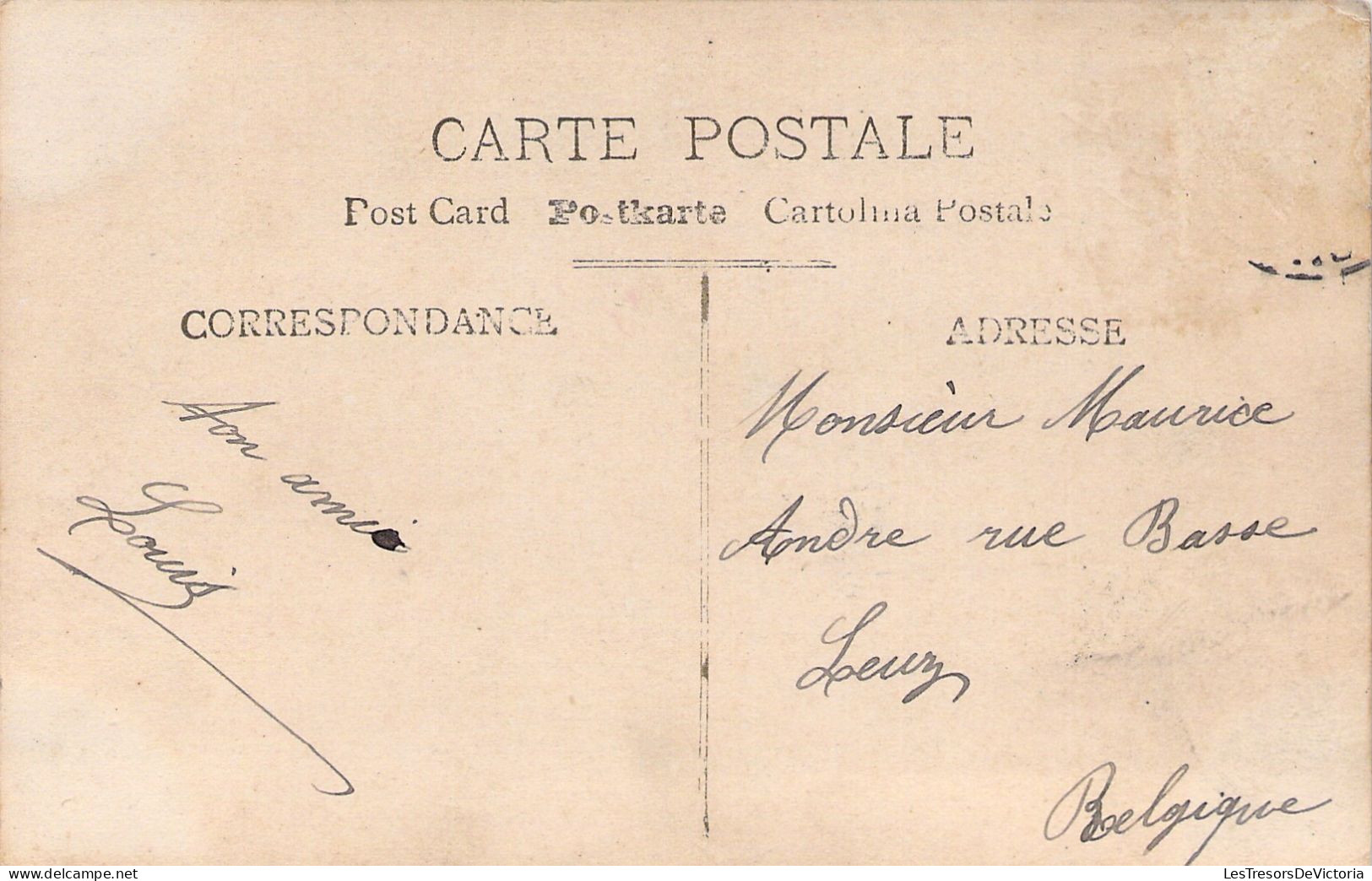 FETE - Bonne Année - Fantaisie - Enfant Avec Un Grand Chapeau En Paille - Carte Postale Ancienne - New Year