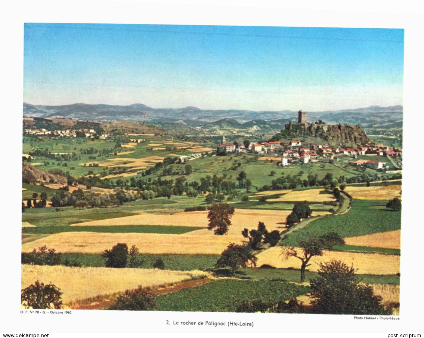 Photo  -  Reproduction -  Le Rocher De Polignac (haute Loire) - Europe