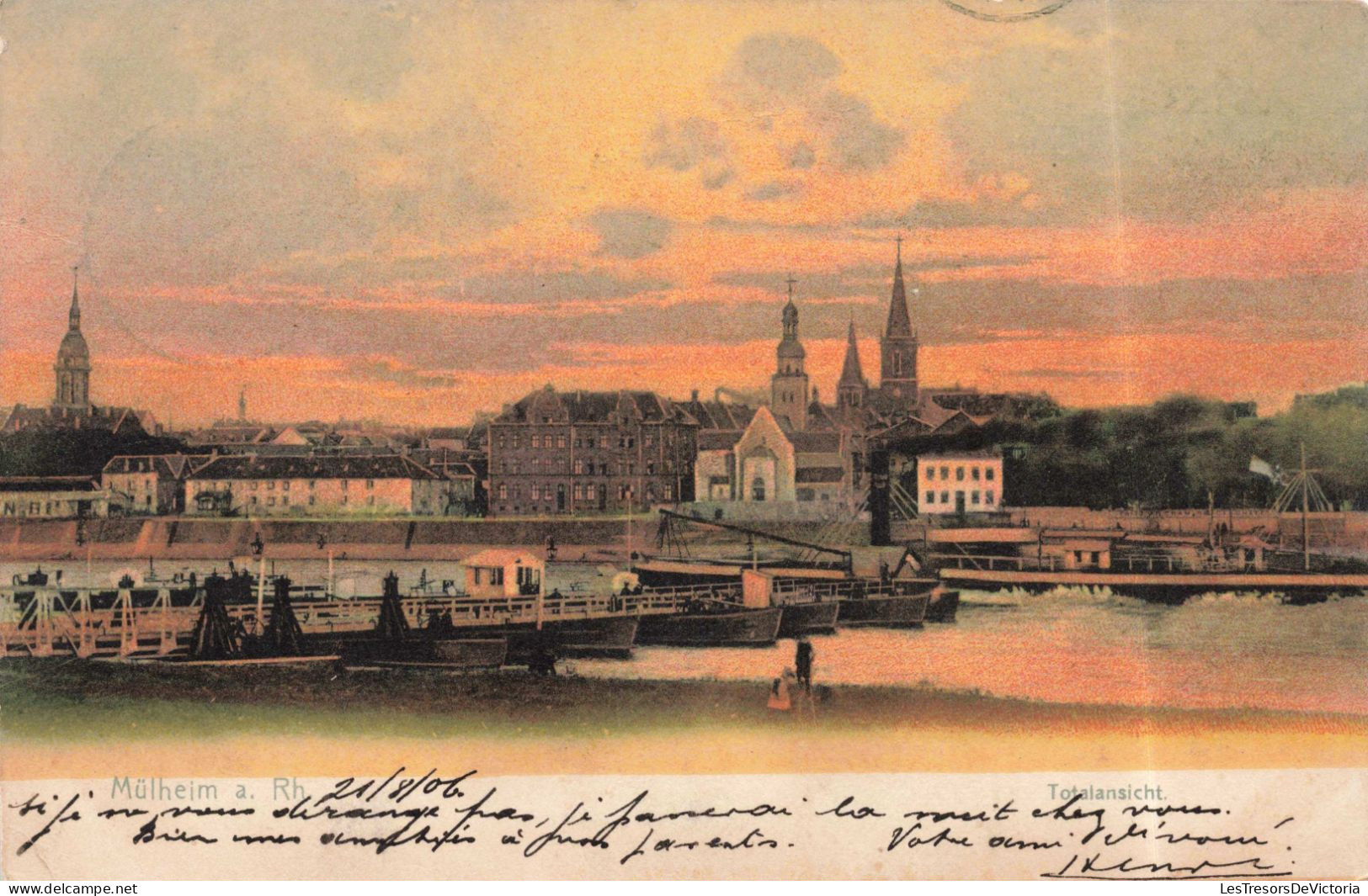 ALLEMAGNE - Düsseldorf - Mülheim - Vue Générale - Colorisé - Carte Postale Ancienne - Duesseldorf