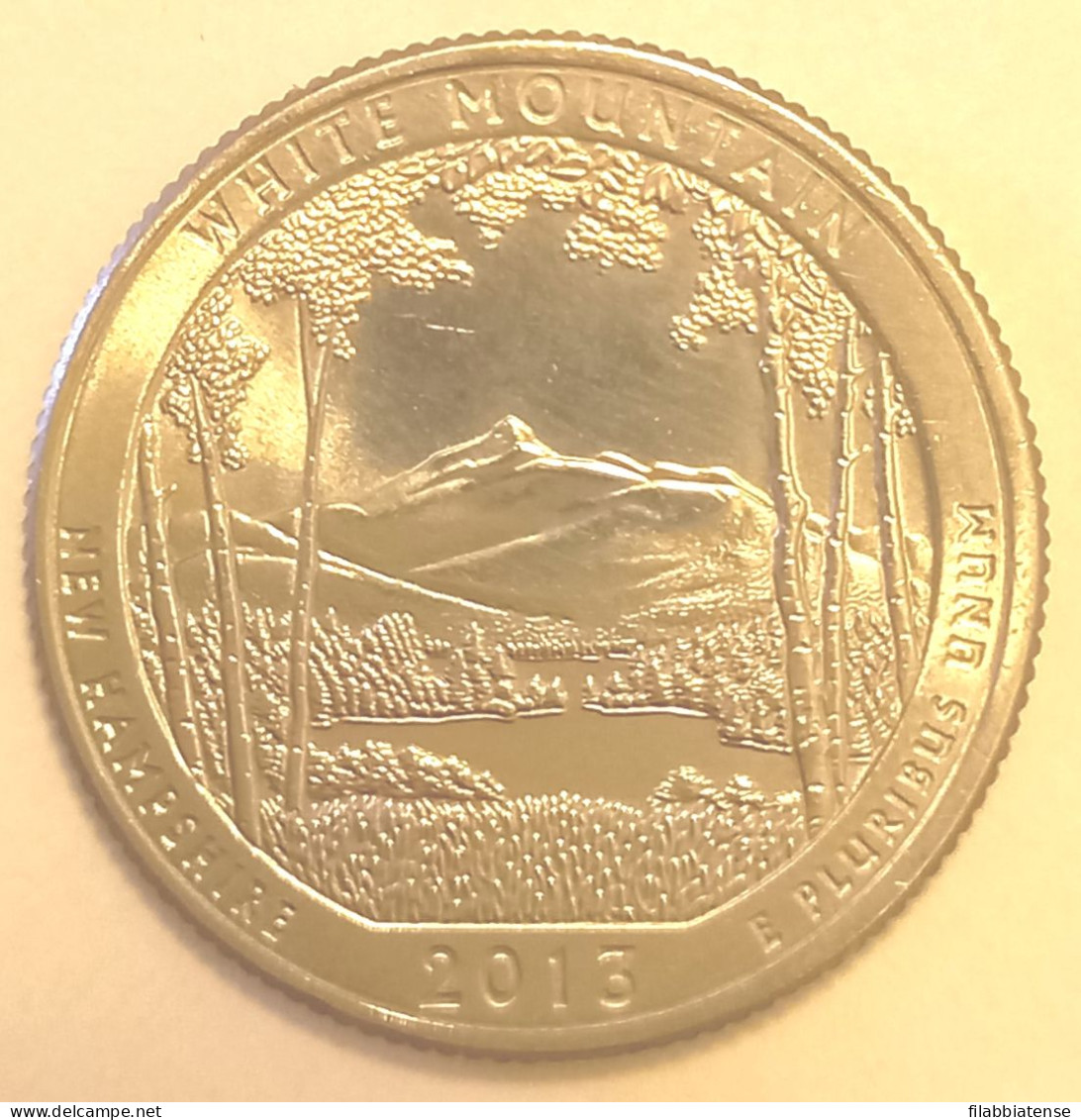 2013 - Stati Uniti 25 Cents - Quarter White Mountain   D     ------ - 2010-...: National Parks