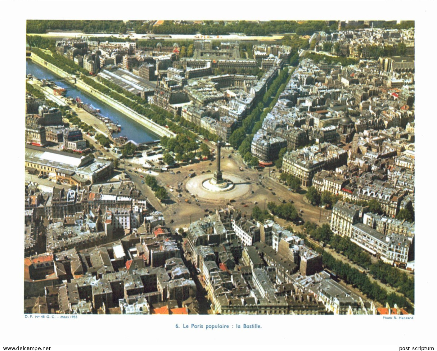 Photo  -  Reproduction -  Le Paris Populaire : La Bastille - Europa
