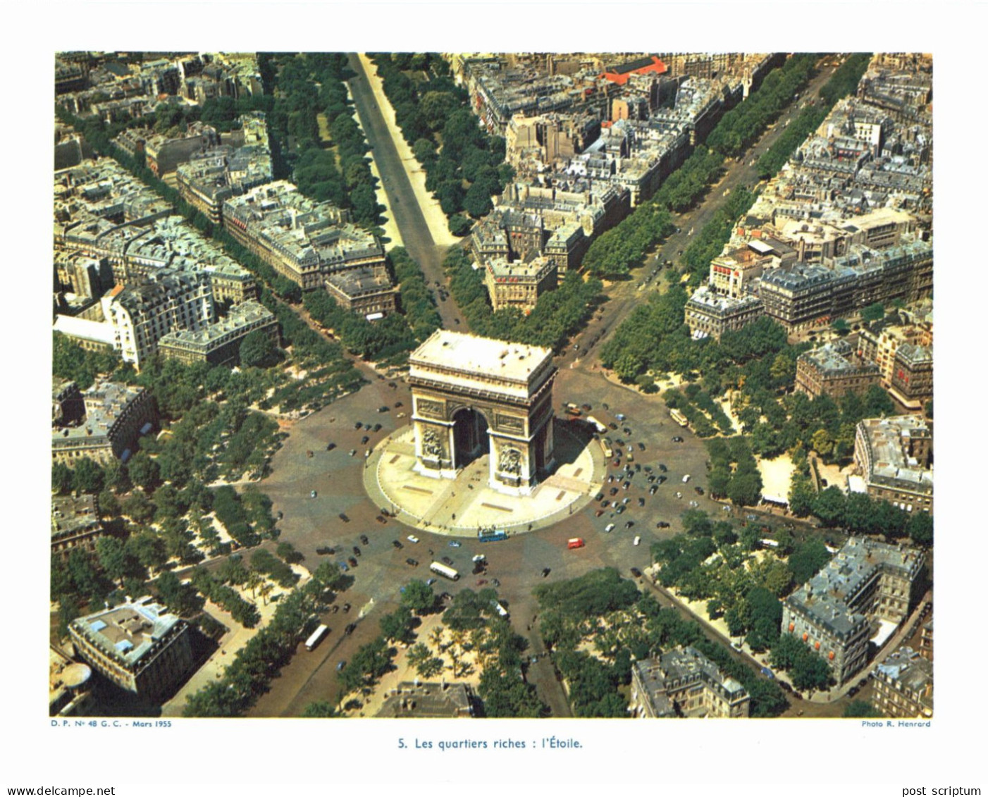 Photo  -  Reproduction -  Paris : Place De L'étoile - Europe