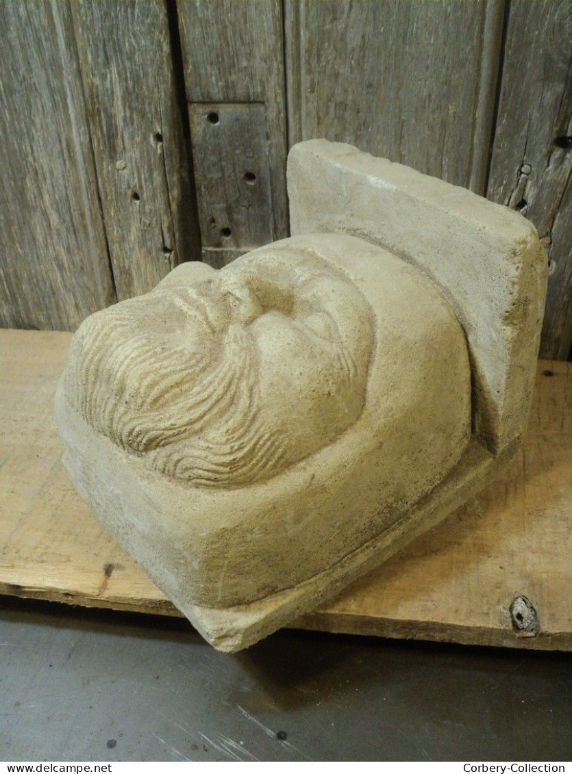 Sculpture Corbeau Tête D'Homme Ornementation Style Médiéval - Autres & Non Classés