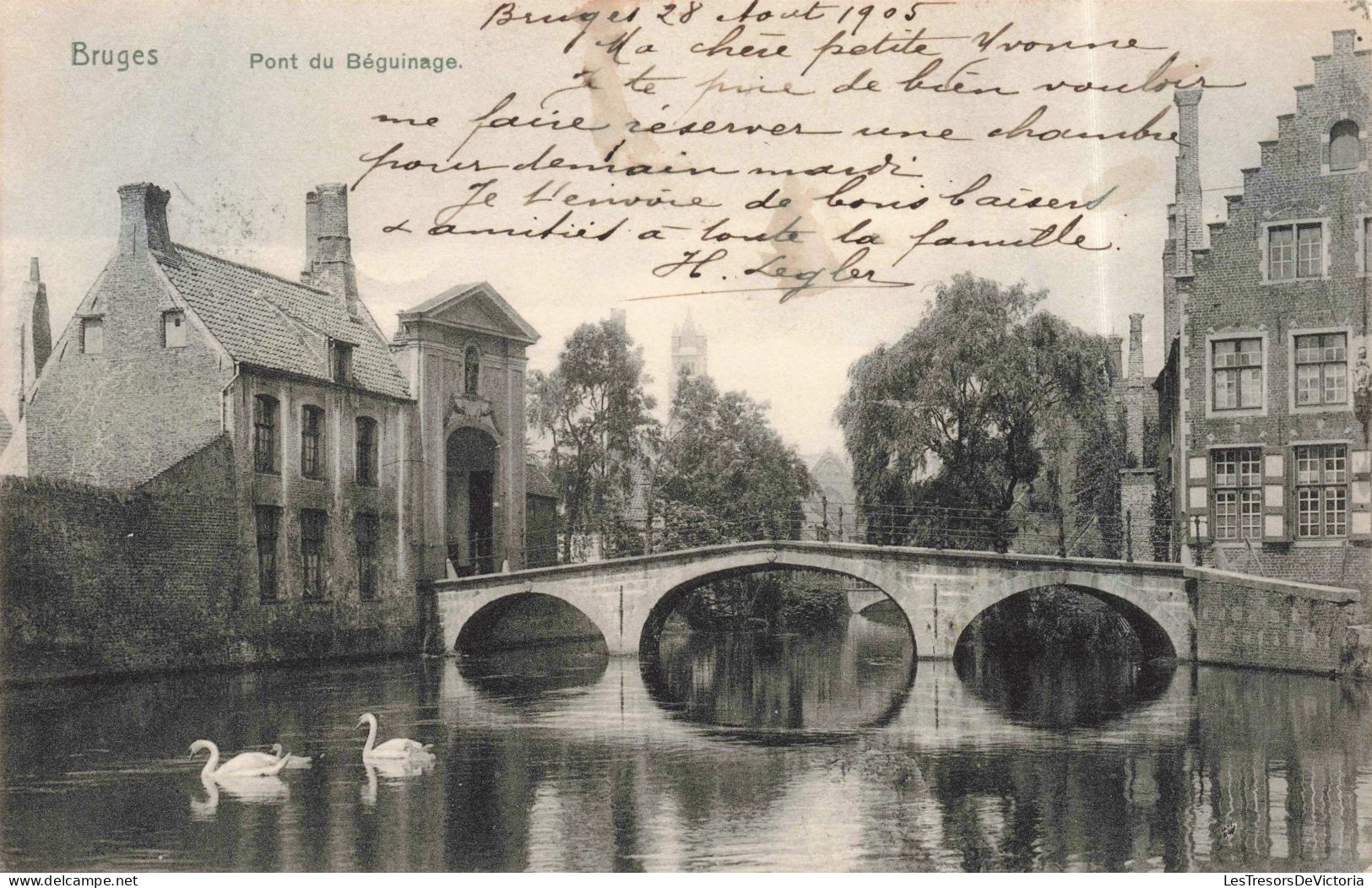 BELGIQUE- Bruges - Pont Du Béguinage - Carte Postale Ancienne - Brugge