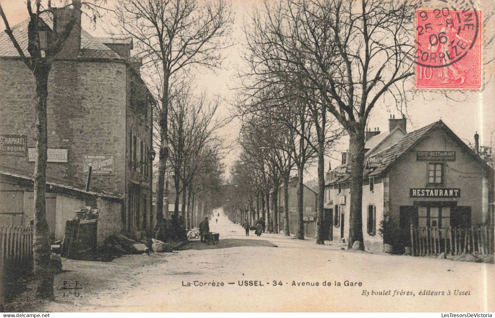 FRANCE - La Corrèze - Ussel - Avenue De La Gare - Carte Postale Ancienne - Ussel