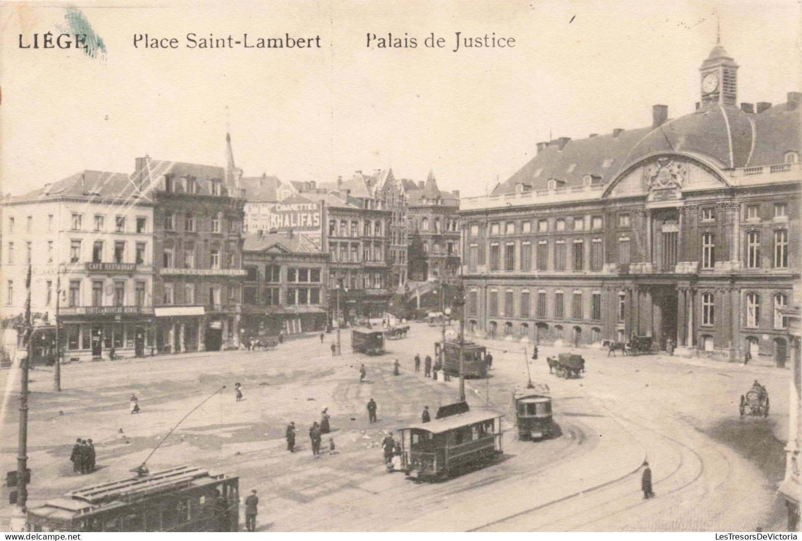 BELGIQUE - Place Lambert - Palais De Justice - Liège - Carte Postale Ancienne - Liege
