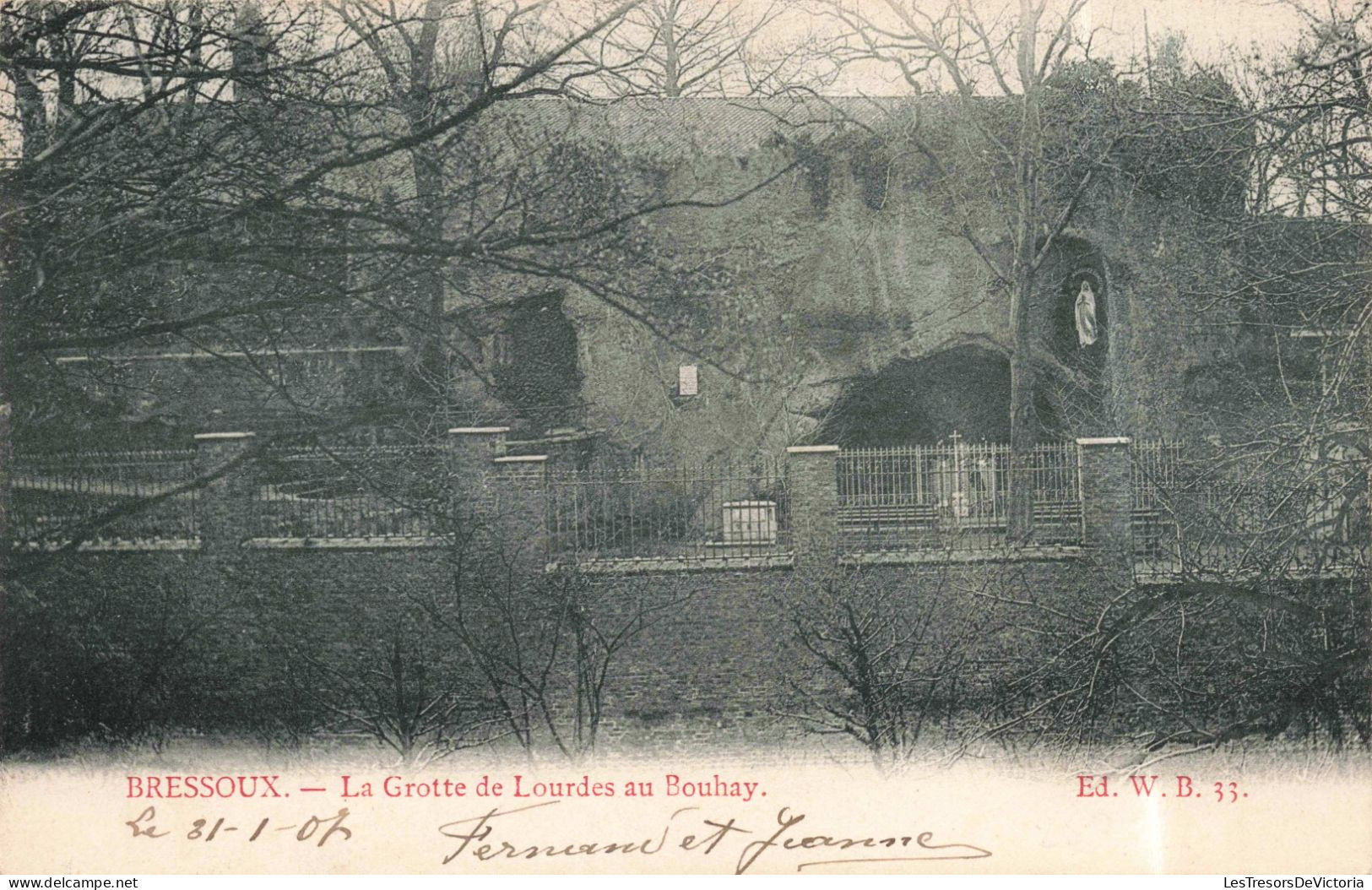 BELGIQUE- Liège - Bressoux - La Grotte De Lourdes Au Bouhay - Carte Postale Ancienne - Liege