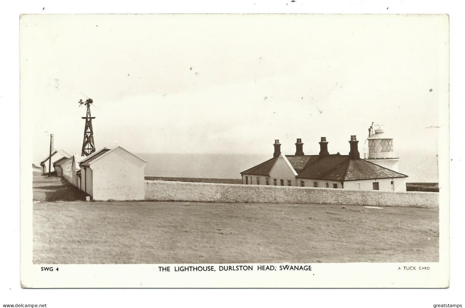 Dorset Postcard . The Lighthouse Durlston Head Swanage Tucks Unused Rp - Swanage