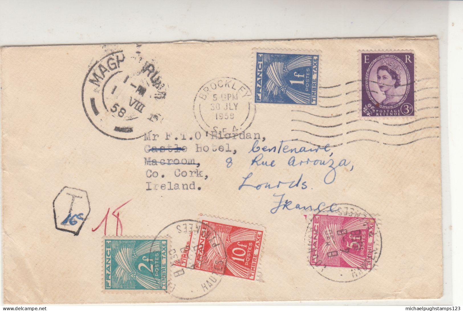 G.B. / France / Redirected Mail / Tax / Ireland / Wildings - Altri & Non Classificati