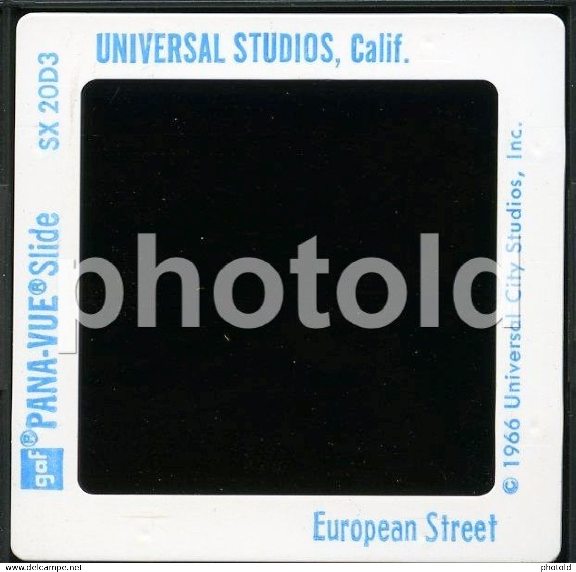 60s DISNEY BUS EUROPEAN STREET UNIVERSAL STUDIOS CALIFORNIA DIAPOSITIVE SLIDE NO PHOTO FOTO NB2723 - Diapositives