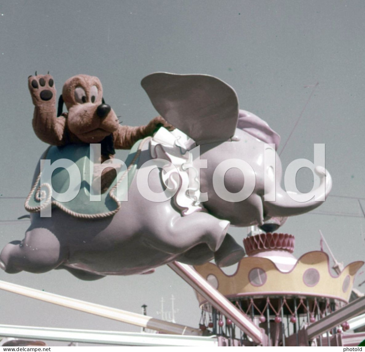 60s PLUTO DUMBO ELEPHANT DISNEY DIAPOSITIVE SLIDE NO PHOTO FOTO NB2724 - Diapositives