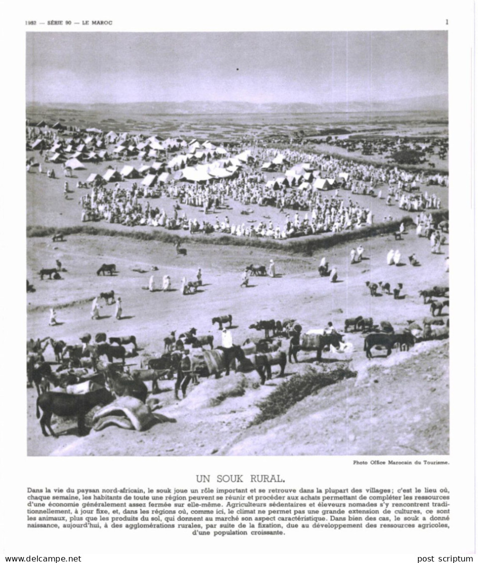 Photo  -  Reproduction -  Maroc - Un Souk Rural - Afrika