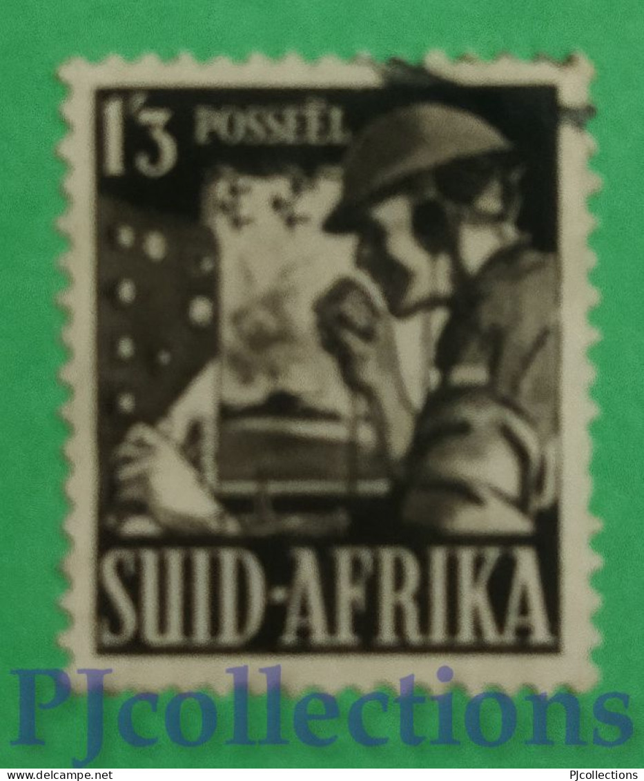 S274- SUD AFRICA - SOUTH AFRICA 1943 SOLDATO - SOLDIER 1'3 USATO - USED - Used Stamps