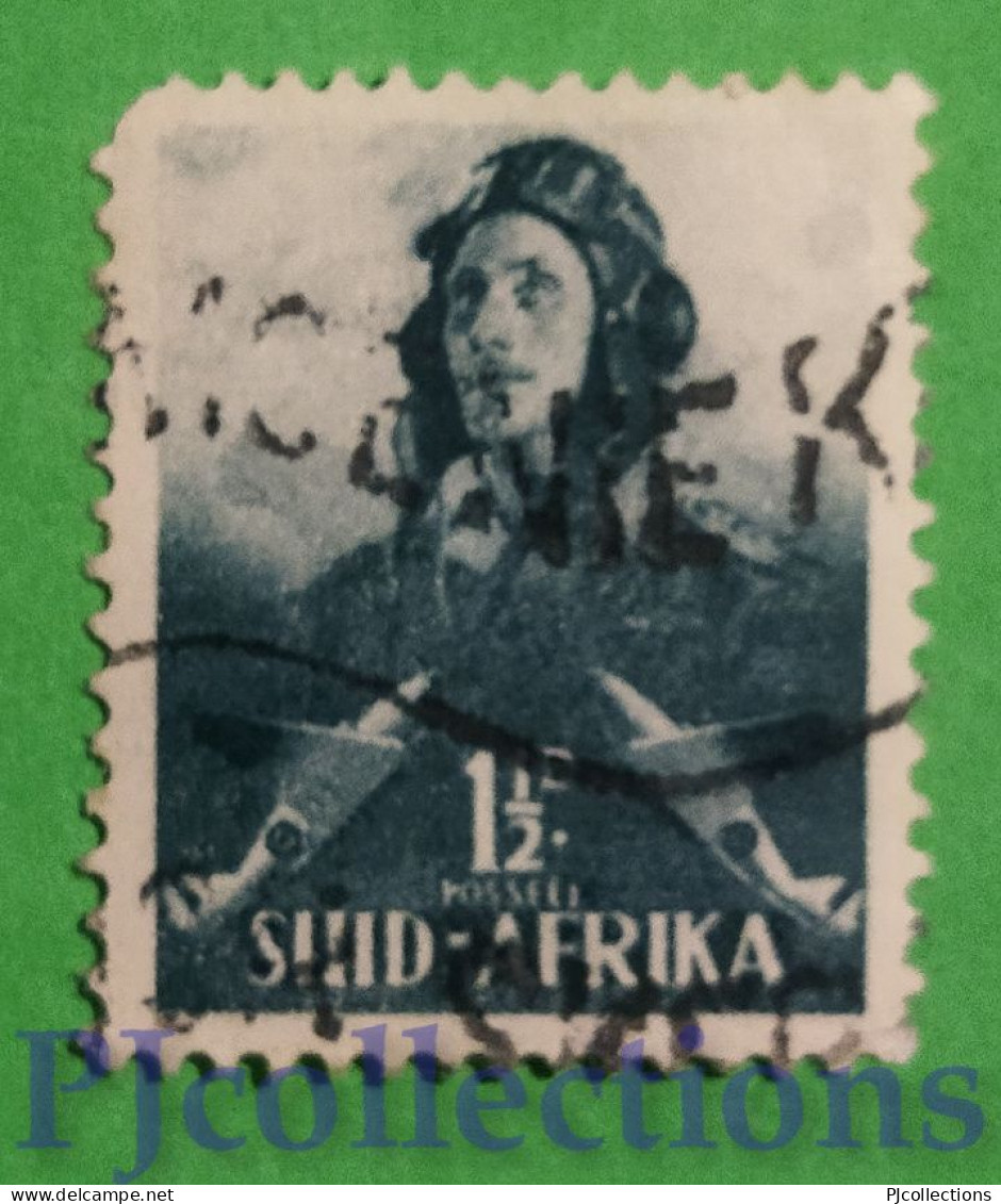 S275- SUD AFRICA - SOUTH AFRICA 1942 AVIATORE - AVIATOR 1,1/2 USATO - USED - Used Stamps