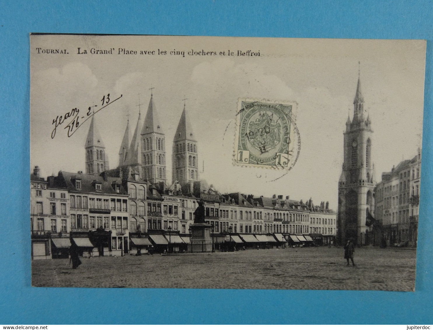 Tournai La Grand'Place Avec Les Cinq Clochers - Tournai