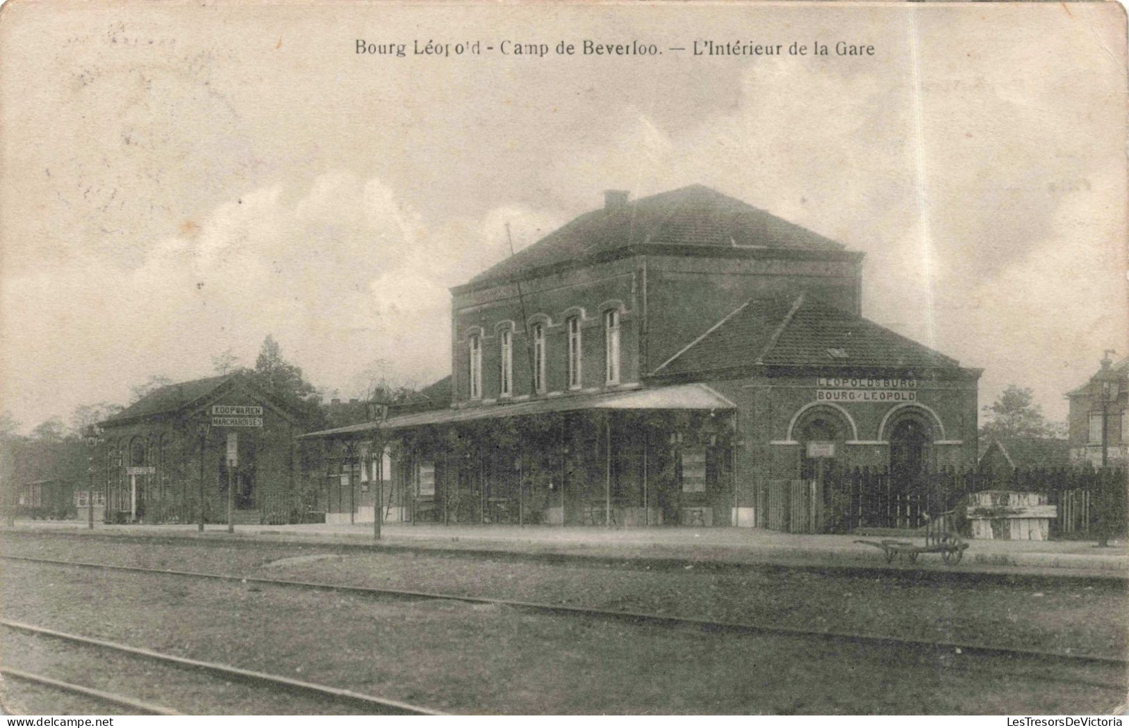 BELGIQUE- Hasselt - Bourg Leopold - Camp  De Beverloo - L'interieur De La Gare - Carte Postale Ancienne - Hasselt