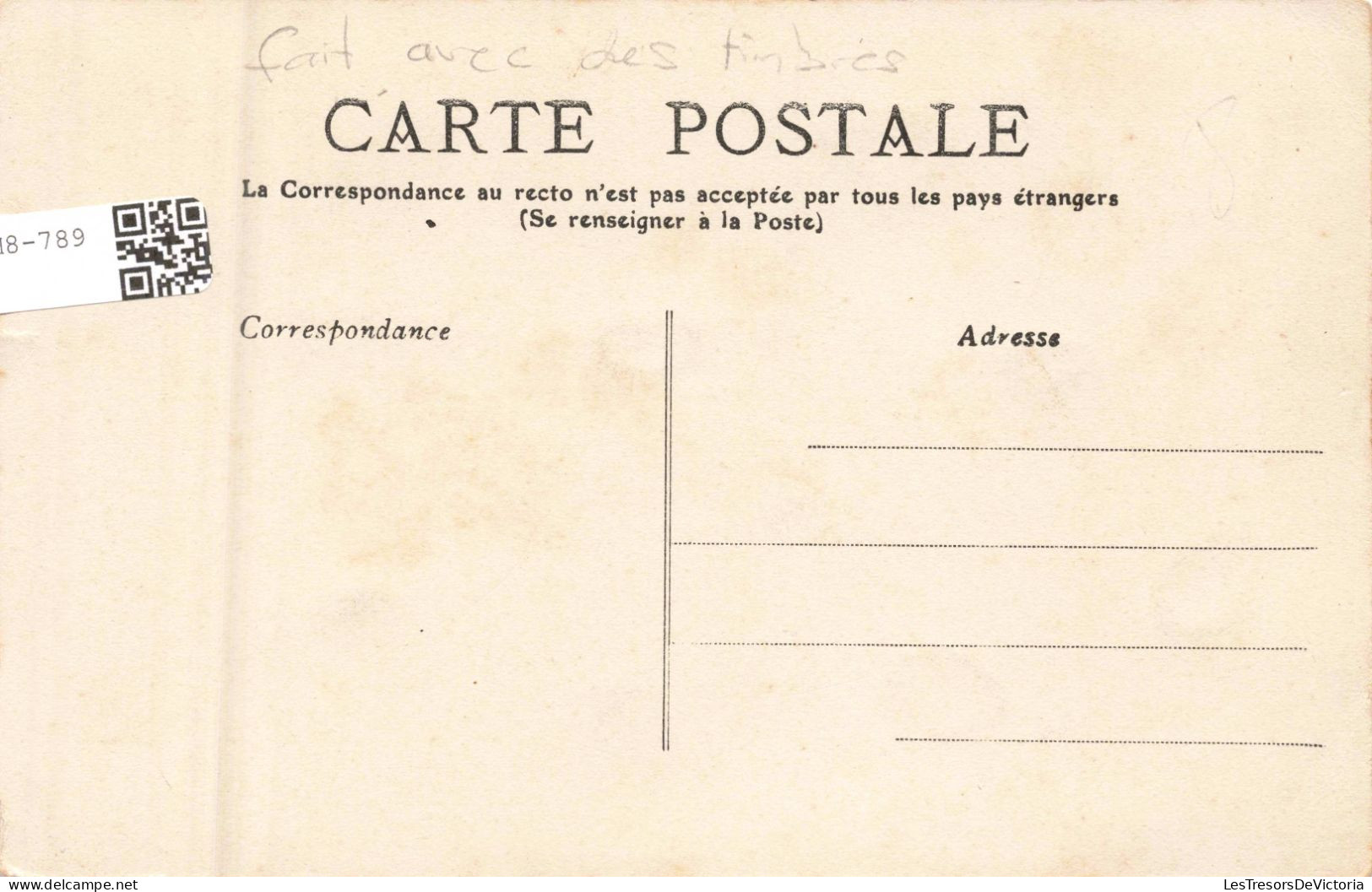 TIMBRES - Coccinelles En Timbres - Carte Postale Ancienne - Francobolli (rappresentazioni)