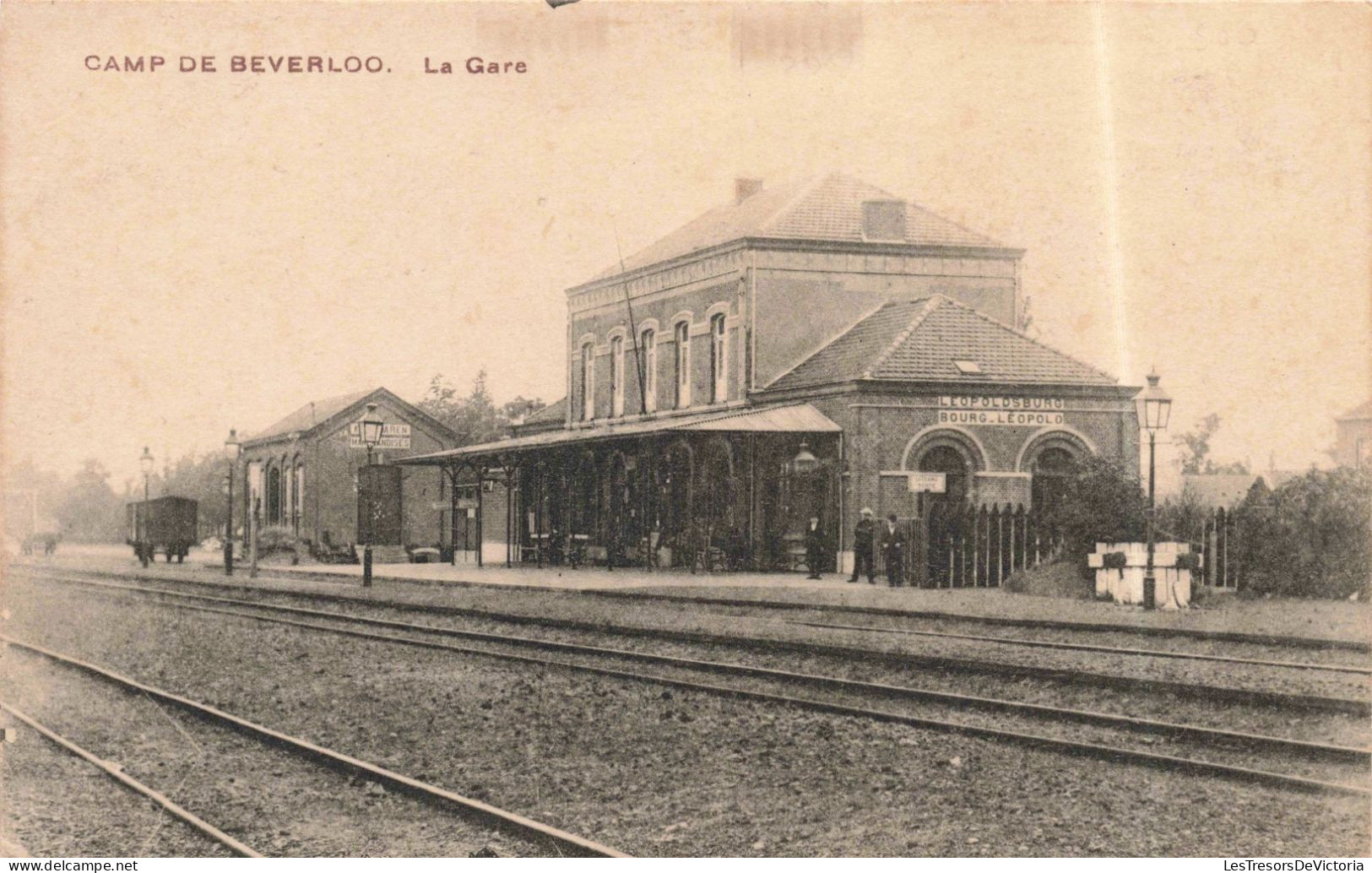 BELGIQUE- Hasselt - Bourg Leopold - La Gare - Carte Postale Ancienne - Hasselt