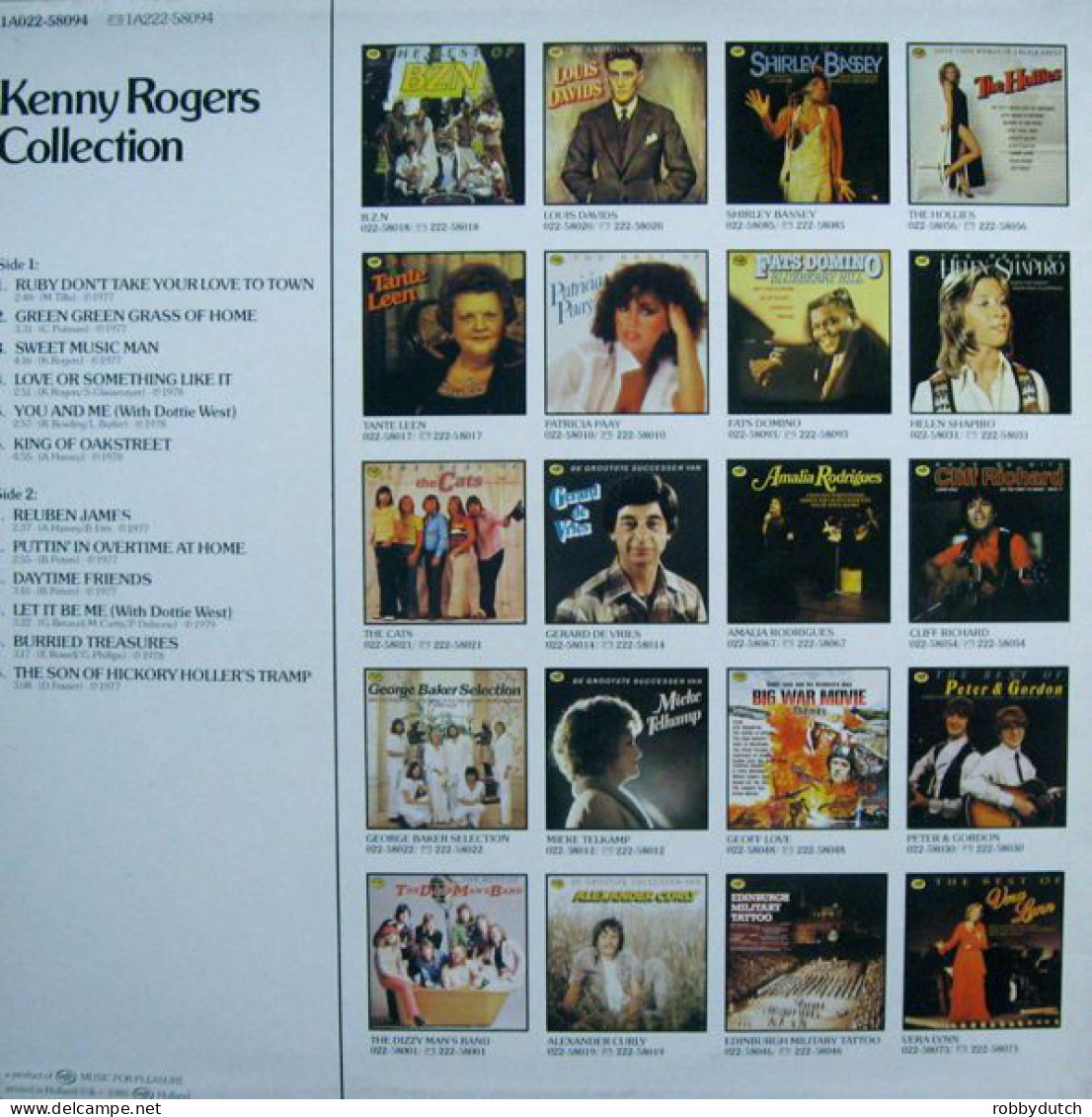 * LP *  KENNY ROGERS - COLLECTION (Holland 1980 EX) - Country Et Folk