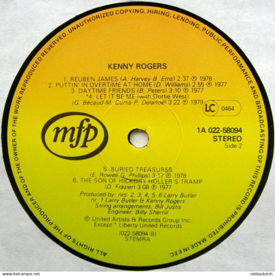 * LP *  KENNY ROGERS - COLLECTION (Holland 1980 EX) - Country Et Folk