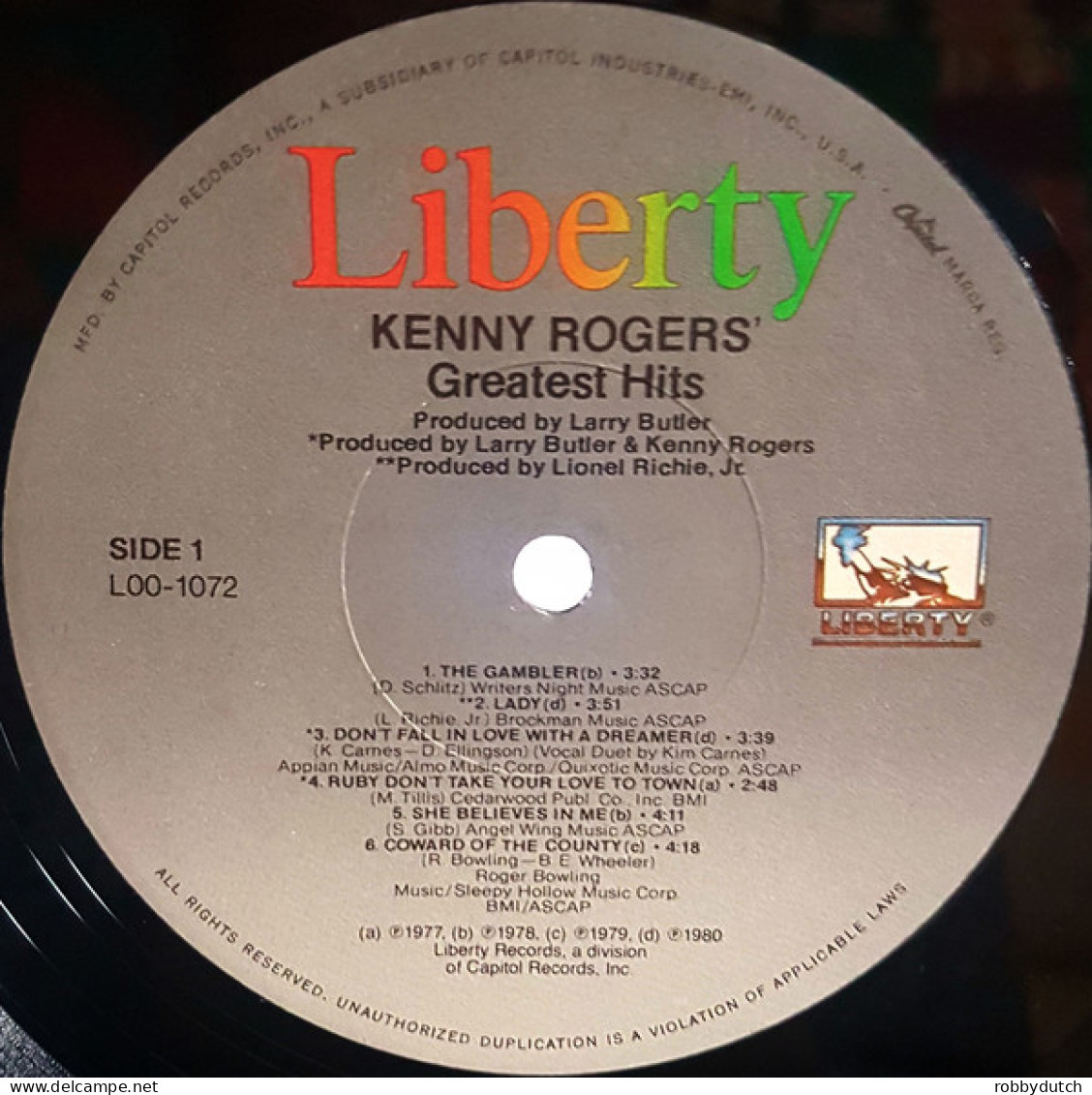 * LP *  KENNY ROGERS - GREATEST HITS (USA 1980 EX-) - Country Et Folk