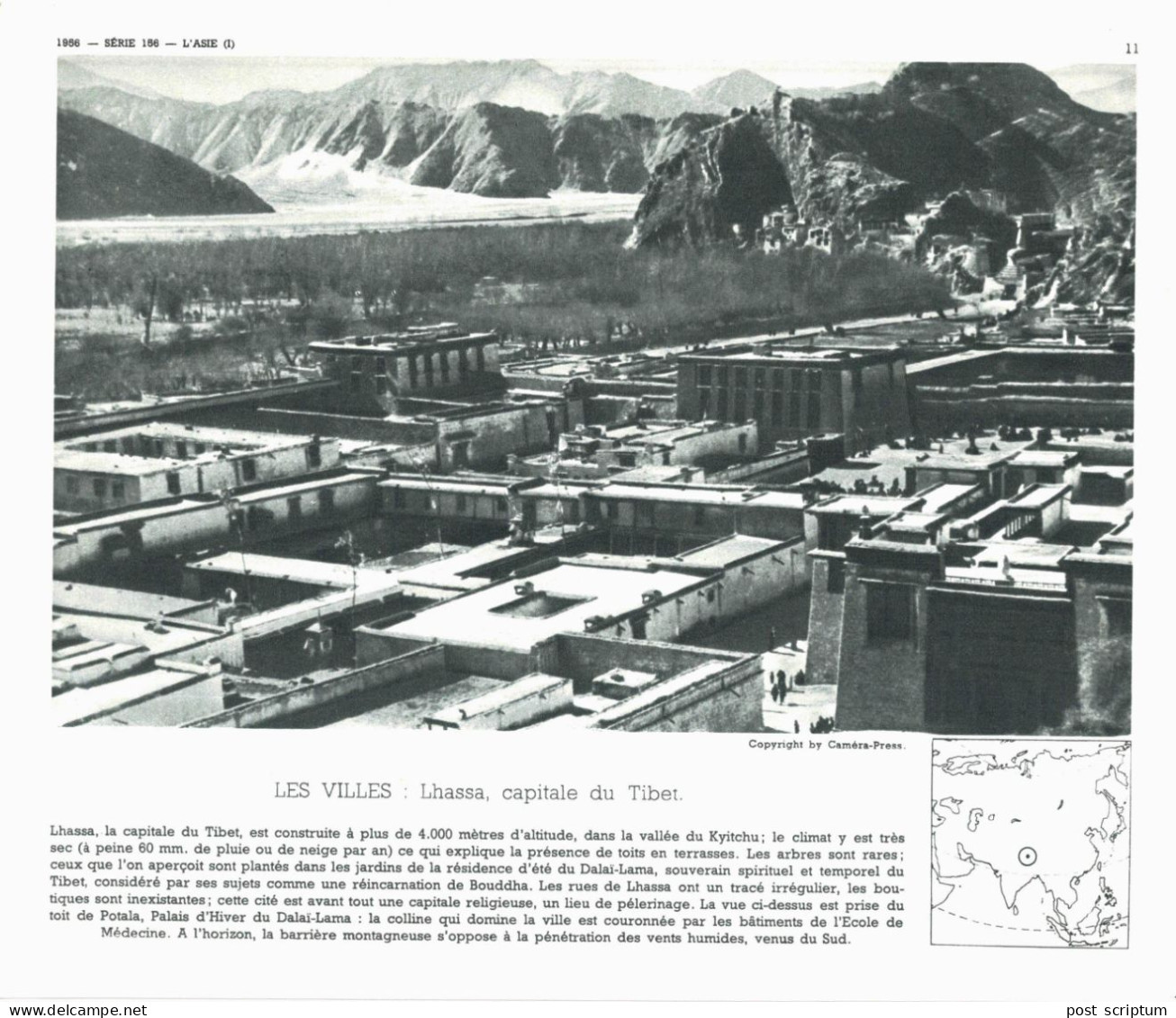 Photo  -  Reproduction - Lhassa Capitale Du Tibet - Asia