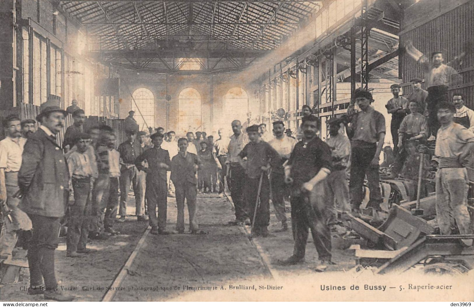 Usines De BUSSY (Haute-Marne) Par Vecqueville - Raperie-acier - Voyagé 1913 (2 Scans) - Andelot Blancheville