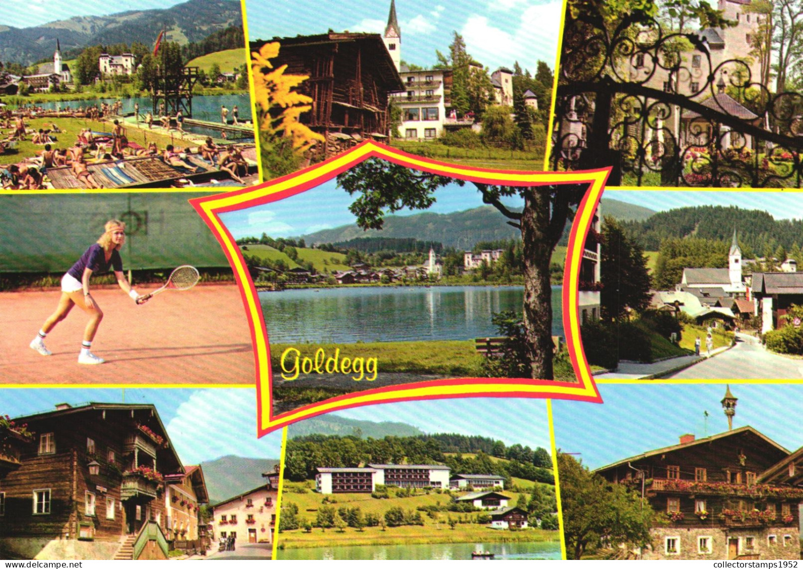 AUSTRIA, SALZBURG, GOLDEGG, LAKE, LANDSCAPE, PANORAMA, RESORT, CHURCH, PENSION, HOTEL - Goldegg