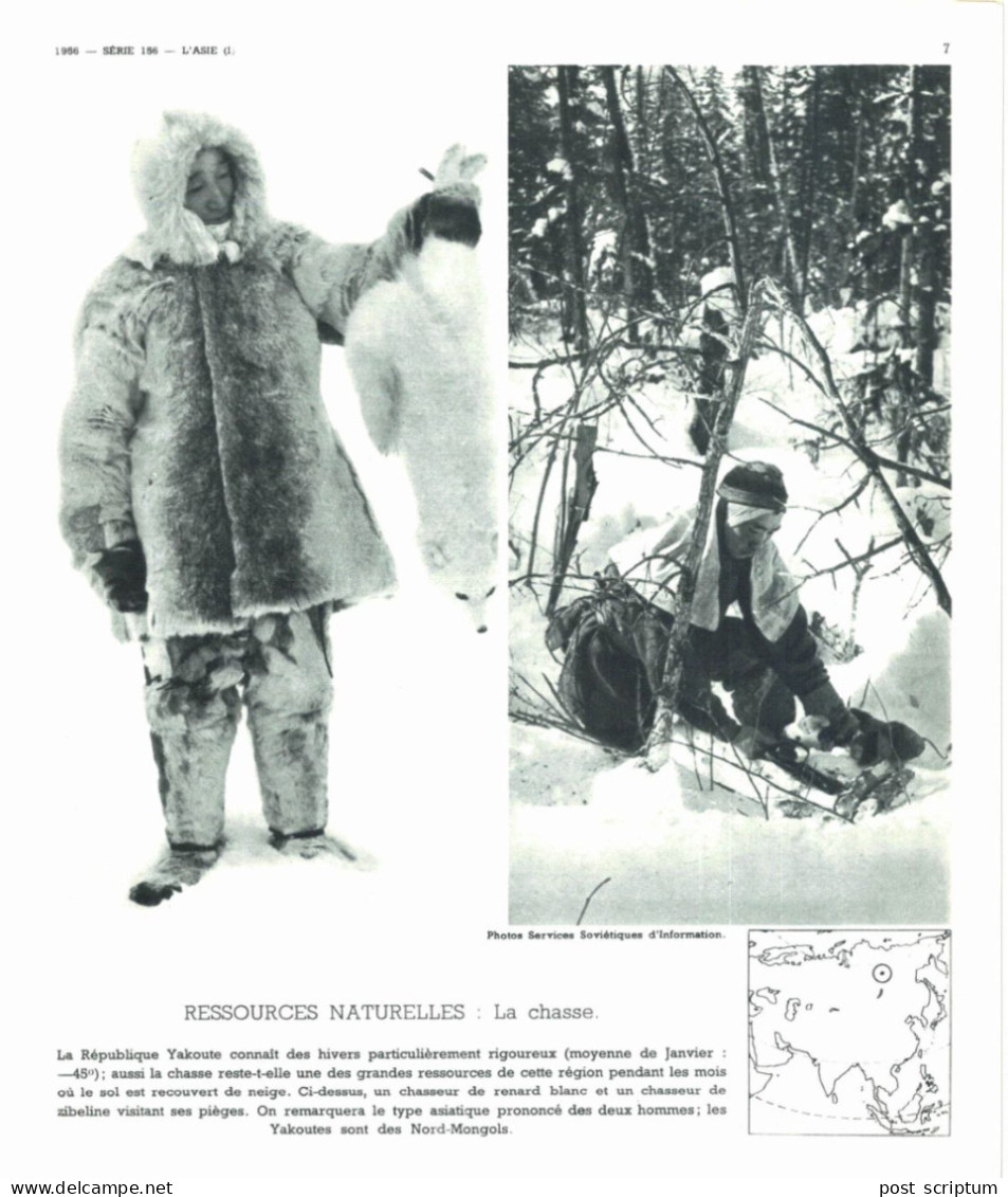 Photo  -  Reproduction - Russie - Yakoute - Sibérie - Chasse - Azië