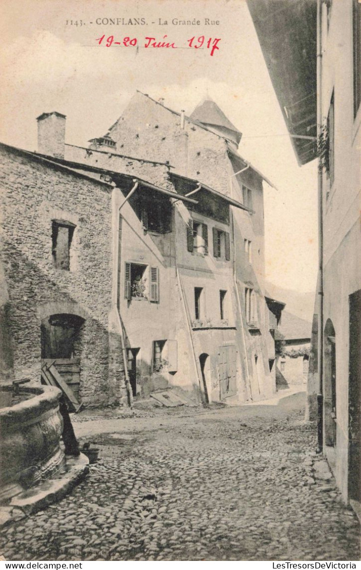 FRANCE - Conflans - La Grande Rue - Carte Postale Ancienne - Conflans Saint Honorine