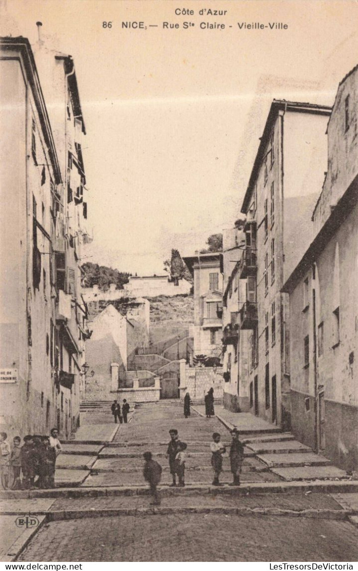 FRANCE - Nice - Rue Ste Claire - Vieille Ville - Carte Postale Ancienne - Schienenverkehr - Bahnhof