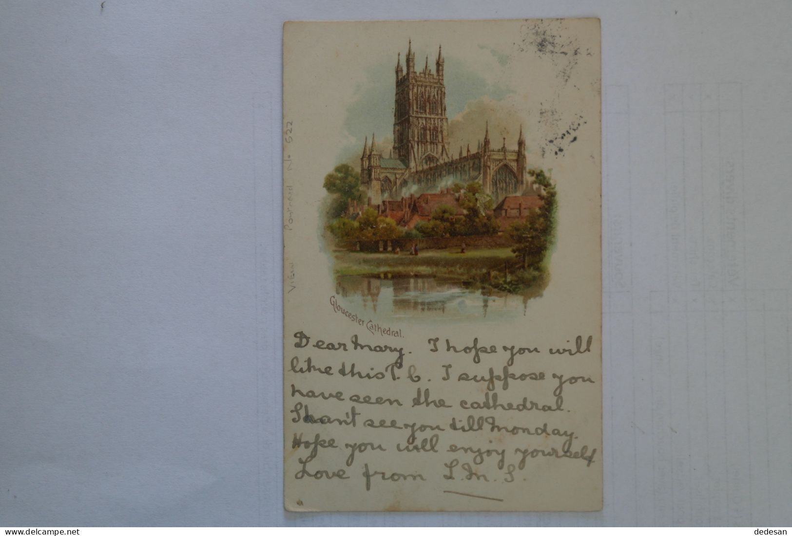 Cpa Dessin Couleur Gloucester Cathedral  1902 - NOU29 - Gloucester