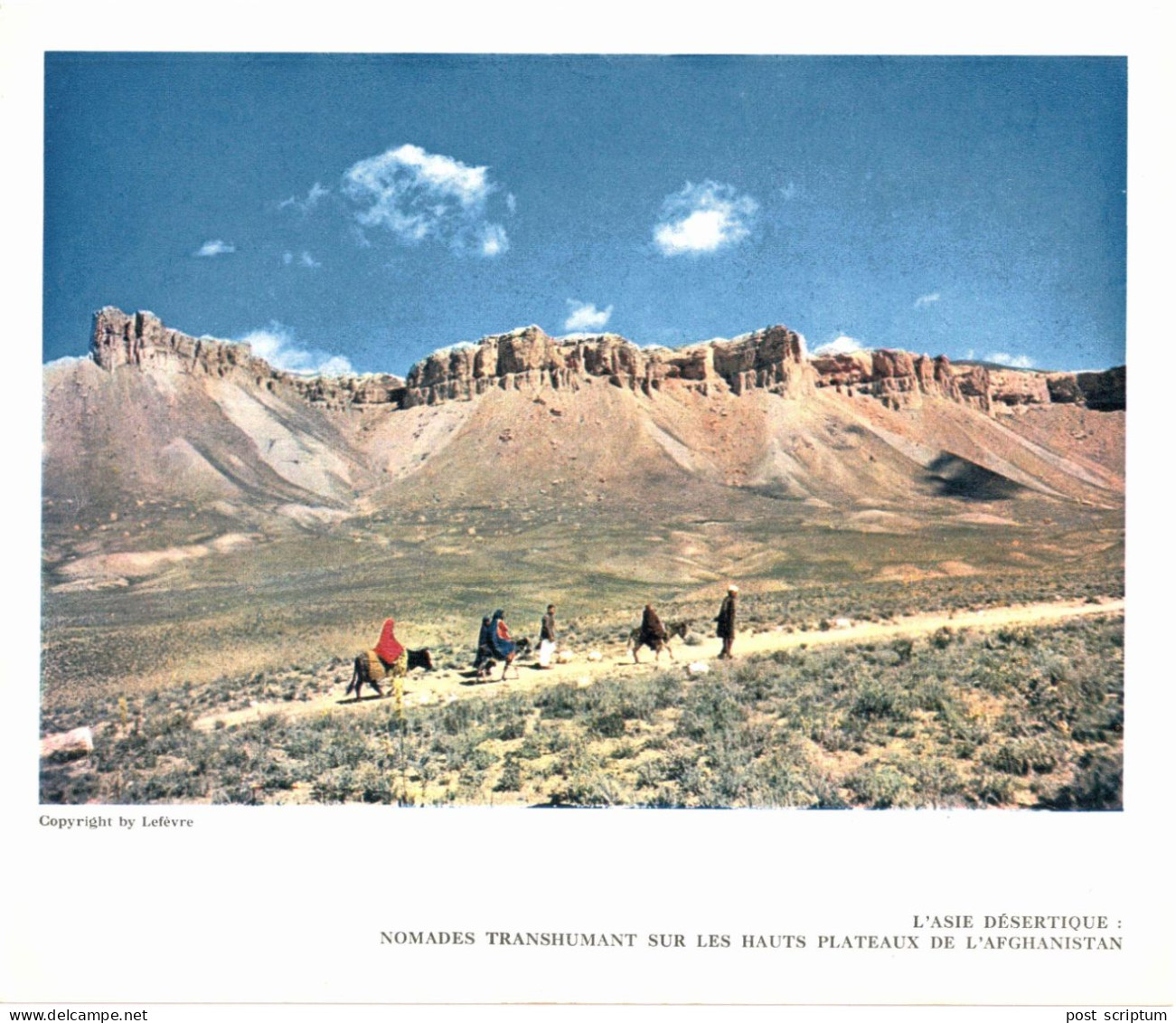 Photo  -  Reproduction - Désert - Nomades Transhumant Sur Les Hauts Plateaux De L'Afghanistan - Asie