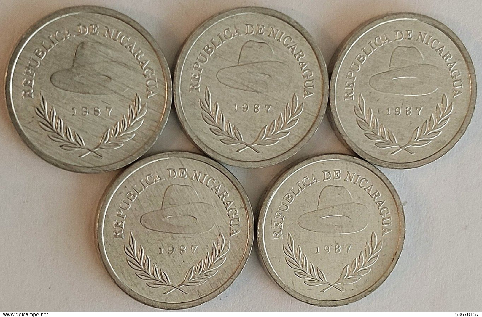 Nicaragua - 5 Centavos 1987 (5 Coins), KM# 55 (#2691) - Nicaragua