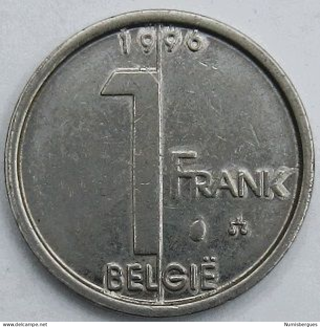 Pièce De Monnaie 1 Franc 1996   Version Belgie - 1 Frank