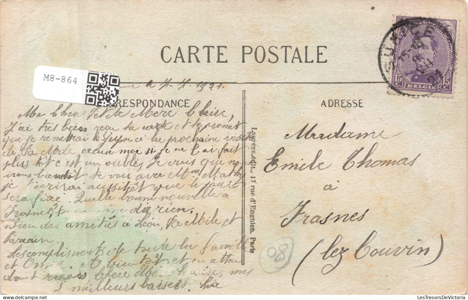 FRANCE - Somme - Erches - Ce Qui Reste De L'église - Carte Postale Ancienne - Montdidier